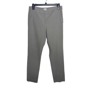 Armani Collezioni Khaki Dress Pants Tapered Cuffed Pants Flat Front Sz 4 Women's